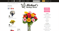 Desktop Screenshot of michaelsheritageflorist.com